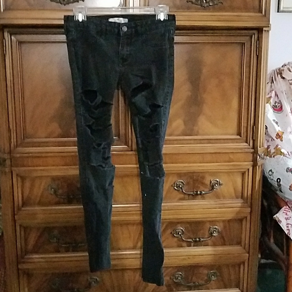 Distressed jeans